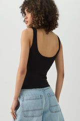 Crop Tank Top With Built In Bra