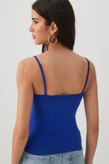 Basic Scoop Neck Crop Tank Top