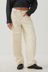 The Indie Fit High Rise Barrel Jean