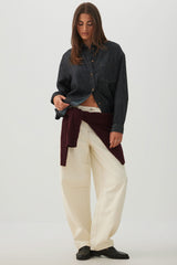 The Indie Fit High Rise Barrel Jean