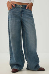 The Off-Duty Fit Low Rise Wide Leg Jean