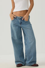 The Off-Duty Fit Low Rise Wide Leg Jean