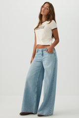The Slacker Fit Low Rise Super Wide Leg Jean