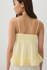 Crochet Bust Babydoll Tank Top