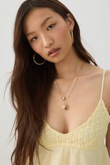 Crochet Bust Babydoll Tank Top