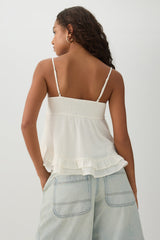 Crochet Bust Babydoll Tank Top
