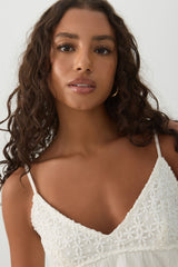 Crochet Bust Babydoll Tank Top
