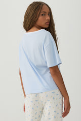 Oversized V-Neck PJ T-Shirt