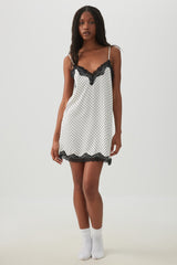 Polka Dot Sateen Nightshirt