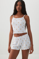Rib PJ Shorts