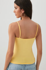 Basic Scoop Neck Crop Tank Top