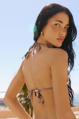 Floral Triangle Bikini Top