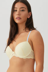 Two-Tone Lace Push Up Bra