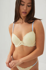 Two-Tone Lace Push Up Bra