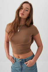 Basicore⢠Fitted Crop T-Shirt