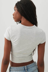 Basicore⢠Fitted Crop T-Shirt