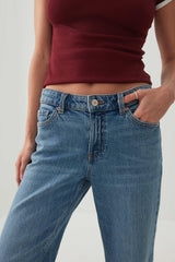 The Era Fit Mid Rise Straight Jean