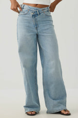 The Legacy Fit Crossover Waist Wide Leg Jean