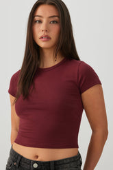 BASICORE⢠Crop Cap Sleeve T-Shirt