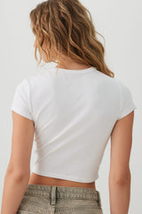 Basicore⢠Crop Cap Sleeve T-Shirt