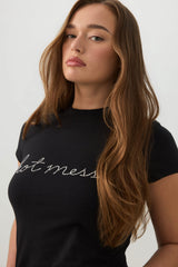 Hot Mess Ruched T-Shirt
