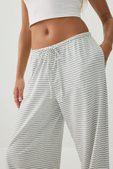 Striped Wide Leg Knit Pants