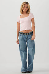 PURAFORM⢠Crop Square Neck T-Shirt