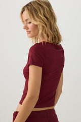 PURAFORM⢠Crop Square Neck T-Shirt