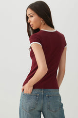 Ringer Crew Neck T-Shirt