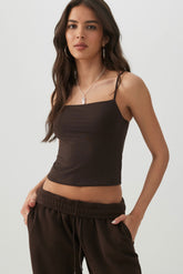 Smoothcore⢠Double Layer Square Neck Tank Top