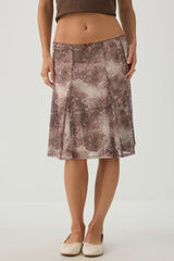 Mesh Midi Skirt