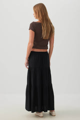 Tiered Maxi Skirt