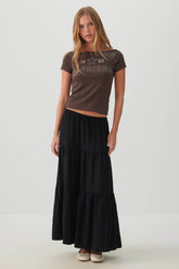 Tiered Maxi Skirt