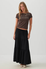 Tiered Maxi Skirt