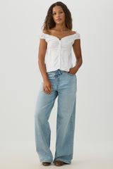 Off Shoulder Puff Sleeve Top