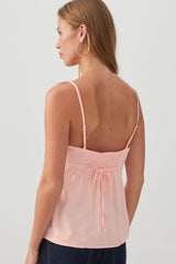 Lace Trim Babydoll Tank Top
