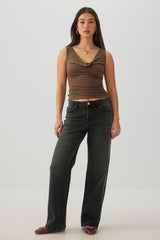 Drape Neck Tank Top