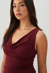 Drape Neck Tank Top