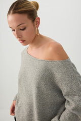 Off Shoulder Knit Sweater