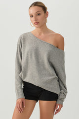 Off Shoulder Knit Sweater
