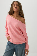 Off Shoulder Knit Sweater