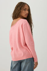 Off Shoulder Knit Sweater