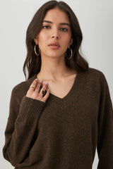 V-Neck Knit Sweater