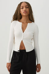 Slim Fit Button Front Cardigan