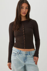 Slim Fit Button Front Cardigan