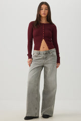 Slim Fit Button Front Cardigan