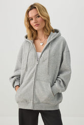 MADESOFT⢠Fleece Oversized Zip Up Hoodie