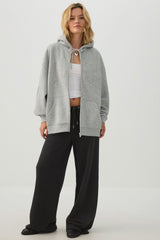 MADESOFT⢠Fleece Oversized Zip Up Hoodie