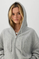 MADESOFT⢠Fleece Oversized Zip Up Hoodie