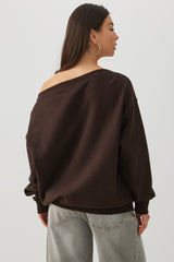 MADESOFT⢠Fleece Off Shoulder Sweatshirt